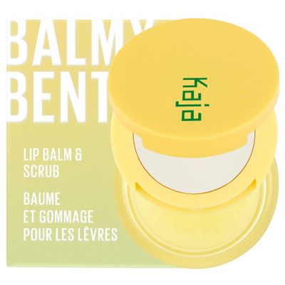 KAJA Lip Balm - Balmy Bento | Scrub, with Coconut Oil, Clear Finish Treatment, Moisturize, Exfoliate, Smoothes Butter Lips Care, Compact Travel Size, Pia Colada, Korean Beauty, 0.4 Oz