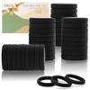 100PCS Black Hair Ties for Women, Seamless Cotton Hair Bands, No Crease No Damage Hair Tie for Thick Thin Hair, Soft Ponytail Holders Hair Accessories for Girls, Chirstmas Gifts view 1
