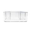 Isaac Jacobs 5-Compartment Clear Acrylic Organizer (10 L x 7 W x 4 H), Makeup Brush Holder, Tall Slot, Multi-Sectional Tray, Storage Solution for Makeup, School, Crafts, Office Supplies & More view 3