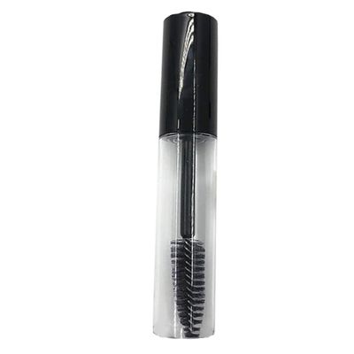 BesYouSel10ml Empty Mascara Tube with Black Cap, Clear Refillable Cosmetic Containers and Wand, DIY Mascara Container,Eyelash Tubes Vials Bottle for Eyelash and Eyebrow Serum 10Pcs