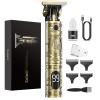 Hair Clippers for Men Cordless Professional Beard Trimmers with LCD Display Electric Grooming Rechargeable Shaver Zero Gapped T/Blade Cutting Kit Gift for Women Men Children view 1