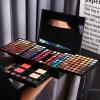 Professional Makeup Kit for Women with Mirror All In One Makeup Gift Set for Teens 180 Color Eyeshadow Palette 2 Blush 2 Powder 1 Eyeliner 4 Eyebrow Make Up Sets Matte Shimmer Mixing Pallet Eye Shadow view 2