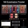 Professional Makeup Kit for Women with Mirror All In One Makeup Gift Set for Teens 180 Color Eyeshadow Palette 2 Blush 2 Powder 1 Eyeliner 4 Eyebrow Make Up Sets Matte Shimmer Mixing Pallet Eye Shadow view 3