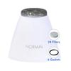 Vanity Planet Exfora Replacement Filters - Replace your Microdermabrasion Head - Replacement Kit Contains a Standard Diamond-Encrusted Head, 28 Removable Filters, 6 Gaskets for Optimal Skin Results view 1