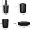 DUYHBAWRS Plastic Gargle Cup Bathroom Group Brushing Toiletries Hotel Supplies Trash Can Set view 4
