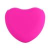Makeup Brush Cleansing Brush Cleaner,Soft Silicone Washing Scrubber,Heart shaped Scrub for Cosmetic Makeup Brush Cleaning Mat Rose Red view 2