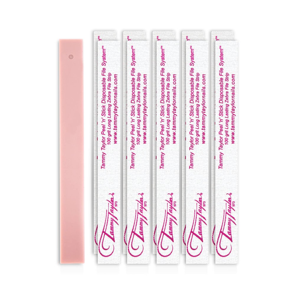 Tammy Taylor 100 Grit Acrylic Finger Nail Files for Women, 100/180 Limas para Uas & Emery Boards for Nails, Professional Manicure Tools, Salon Art Supplies & Accessories, Disposable Fingernail File