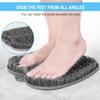 BESKAR XL Large Foot Scrubber Mat for Use in Shower - Shower Foot Cleaner to Eliminate Calluses Dead Skin, Foot Massager Mat for Men & Women to Soothe Achy Feet, Non Slip Suction Cups view 3