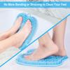 BESKAR Larger Foot Scrubber Mat with Non-Slip Suction Cups- Cleans, Smooths, Exfoliates & Massages Without Bending, Circulation & Soothes Tired Feet, Great for Shower or Bathtub view 2