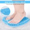 BESKAR Larger Foot Scrubber Mat with Non-Slip Suction Cups- Cleans, Smooths, Exfoliates & Massages Without Bending, Circulation & Soothes Tired Feet, Great for Shower or Bathtub view 3