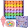 36 Organic Bath Bombs Gift Set, Natural Mini Handmade Bath Bombs for Women, Girls, Men, Kids Safe Bubble, Rich Essential Oils Spa Bath Fizzies for Moisturizing Dry Skin, Relaxing Scents view 1
