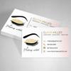 100 business cards eyelash makeup artist gold eye shadow design personalized view 2