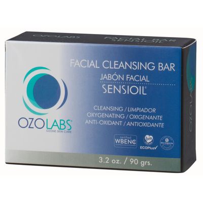 OZOLABS Facial Cleansing Bar Organic Ozonated Oils Sensitive Skin 3.2 oz