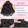 Body Wave Bundles Human Hair 12A Human Hair Bundles 30 32 34 Inch Brazilian Virgin Hair Extensions 100% Unprocessed Human Hair Body Wave 3 Bundle Natural Color view 4