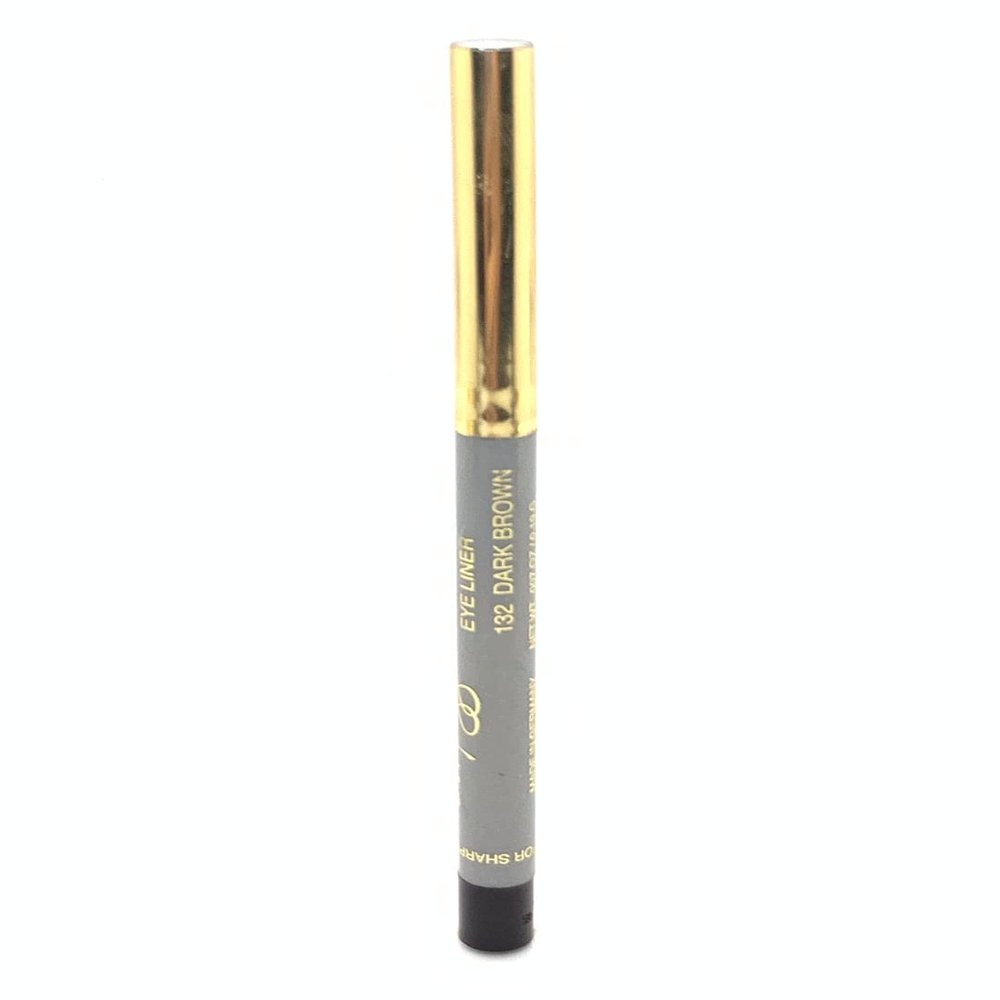 APM Eyeliner Pencil Retractable Waterproof Soft and Silky with Sharpener Transfer Resistant Available in 12 Arpeggio Colors (Dark Brown)
