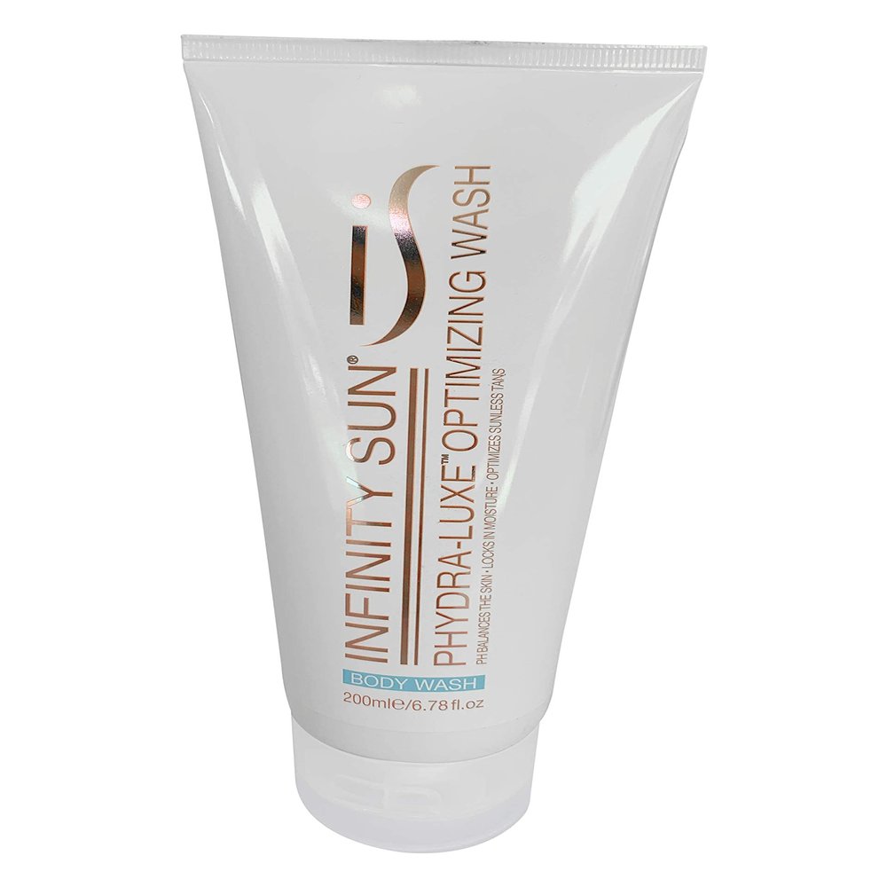 Infinity Sun PHdra-Luxe Sunless Tan Optimizing Body Wash | PhBalanced, Enriched with Avocado, Coconut, and Shea Butter | After Sunless Tanning, 6.78 Oz