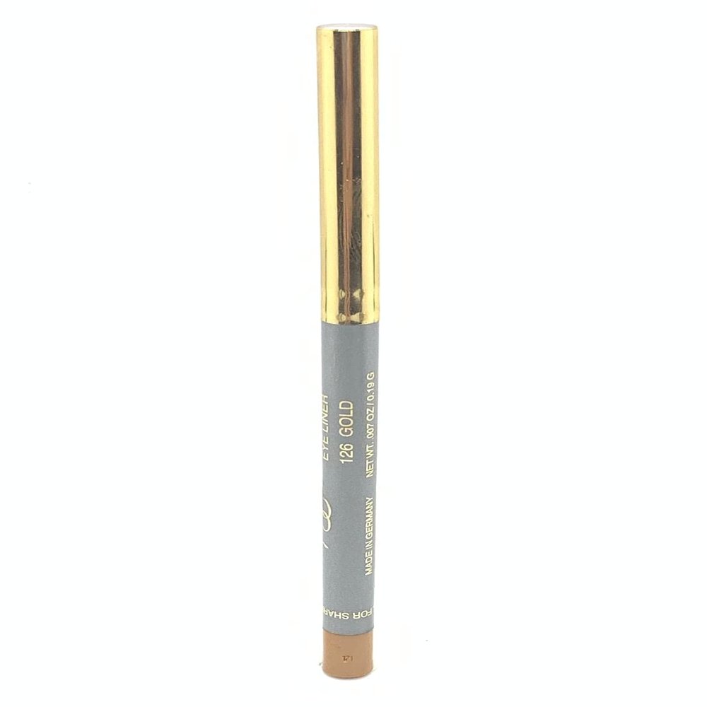 APM Eyeliner Pencil Retractable Waterproof Soft and Silky application with Sharpener and Transfer Resistant Available in 12 Arpeggio Colors (Gold)