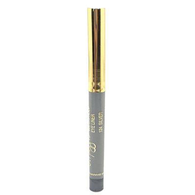 APM Eyeliner Pencil Retractable Waterproof Soft and Silky with Sharpener Transfer Resistant Available in 12 Arpeggio Colors (Silver)