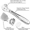 52 Pcs Callus Shaver Set,1 Stainless Steel Foot Razor with 50 Replacement Slices Blades and 1 Foot File Head Foot Care Tools,Foot Shaver Callus Remover,Hard Dry Skin Remover for Hand Feet view 2