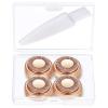 Dealswin Facial Hair Remover Replacement HeadsCompatible with Gen 1 Finishing Touch Flawless Facial Hair Removal Tool Women, As Seen On TV 18K Gold-Plated Rose Gold 4 Count, Generation 1 Single Halo view 1