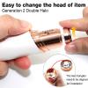 Dealswin Facial Hair Remover Replacement HeadsCompatible with Gen 1 Finishing Touch Flawless Facial Hair Removal Tool Women, As Seen On TV 18K Gold-Plated Rose Gold 4 Count, Generation 1 Single Halo view 4