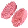 Hemoton Bath Massage Brush for Baby 2 Pack Silicone Brush Bristles Suitable for Bath Shower Home Accessories Present Set view 1