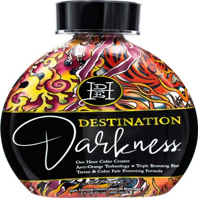 Ed Hardy Tanning Destination Darkness - One Hour Color Creator Anti-Orange Dark Tanning Lotion 13.5 oz.
