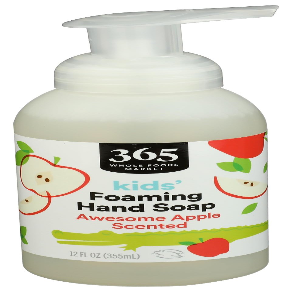 365 by Whole Foods Market, Kids' Foaming Hand Soap, Awesome Apple, 12 Fl Oz