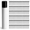 144 Pack White Plastic Empty Lip Balm Tubes with Black Friction Fit Caps by SKS Bottle & Packaging, 0.15 oz tubes - Bulk Lip Balm Containers for DIY Lip Care, Lip Balm Making, and Lip Balm Crafting view 1