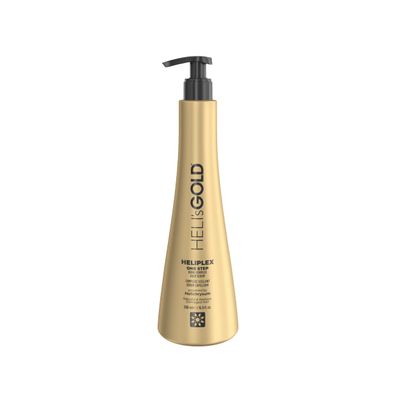 Heli's Gold Heliplex One Step Hair Serum - Bond Complex Treatment For Maintenance And Regrowth - Intensive, Nourishing Repair For Damaged, Split Strands - Sun And Thermal Heat Protectant - 16.9 Oz