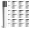 144 White Plastic Empty Lip Balm Tubes with Silver Friction Fit Caps by SKS Bottle & Packaging, 0.15 oz tubes - Bulk White Lip Balm Containers for DIY Lip Care, Lip Balm Making, and Lip Balm Crafting view 1