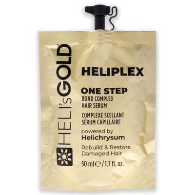 Heli's Gold Heliplex One Step Bond Complex - Rebuild And Restore Damaged Strands - Improves Hair Appearance And Feel - Maintains Natural Balance Of Scalp Moisture - Reduces Drying Time - 1.7 Oz