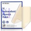 AUSLKA Large Blemish Patches, XL Pimple Patch -18 Strips - Hydrocolloid Patch for Covering Zits - Spot Stickers - Vegan and Cruelty for Face and Skin view 1