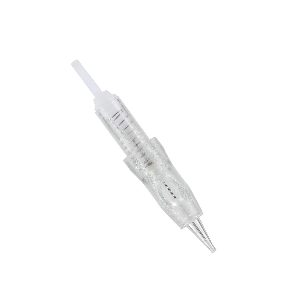 10 PCS M3 Needle Cartridge - Compatible with Intelli, Lady & Arrow Permanent Make Up Machine By Mellie Microblading - Ombre Powder Brows Shading Eyeliner Lip Tattoo (Needle, 1RL .25mm)