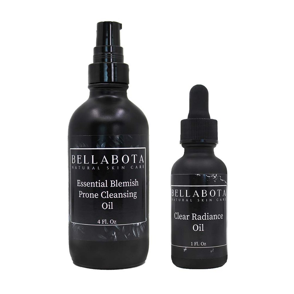 Bellabota Radiant Skin Kit | Simple Skin Routine | Facial Oil | Pore Minimizer | Spot Acne Treatment | Cystic Acne Treatment | Acne Medicine | Blemish Treatment for Face | Natural and Non-greasy