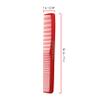 Allegro Combs #400 Barber Combs  12 Pack Professional Hair Cutting and All-Purpose Combs for Barbers and Stylists  Made in USA (Red) view 2