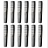 Allegro Combs #400 Barber Combs  12 Pack Professional Hair Cutting and All-Purpose Combs for Barbers and Stylists  Made in USA (Black) view 1