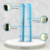 Allegro Combs #400 Barber Cutting Combs  All-Purpose Hair Comb Set, 12 Pk (Baby Blue) view 4