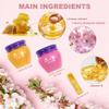 2PCS Lip Mask Overnight, Honey&Sakura Day and Night Repair Sleeping Lip Balm, Fade Lip Lines Bee Balm, Hydrating &Prevention Dry and Crack Lip Scrubs Exfoliator view 2