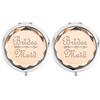 2 Pack Bachelorette Party Gifts for Bride,2 Bridesmaid Makeup Mirror,Crystal Pocket Compact Makeup Mirror Wedding Bridesmaid Gifts-Mirror for Bridal Party,Bridesmaid Proposal Gifts (champagne) view 1