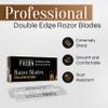 50 Facn Double Edge Razor Blades for Safety Razor, Safety Razor Blades for Shaving, Platinum Japanese Stainless Steel for Smooth & Precise Shave, Premium Replacement Razor Blade for Men & Women view 2