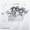 Beaupretty 1pc Retro Hair Comb Rhinestones for Women Elegant Wedding Hairpin Decor for Bridal and Special Occasions Lightweight and Comfortable Hair Accessory view 2