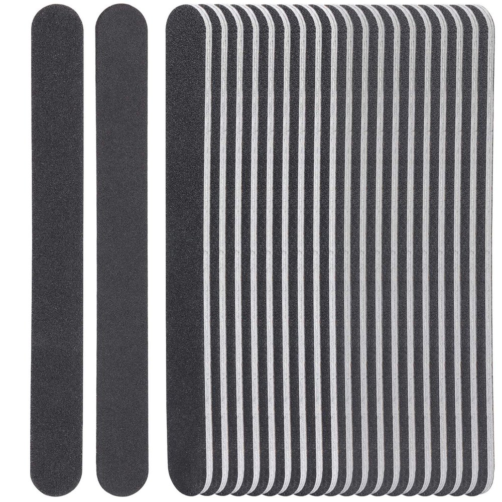 50 Pcs Nail Files for Acrylic Nails 100/180 Grit Double Sides Fingernail Files Professional Manicure Tools for Home Salon