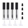 4 Pack Empty Mascara Tube with Eyelash Wand, ForSewian10ml Premium Eyelash Cream Container Bottle with Mini Funnels and Leak Stoppers (black) view 1