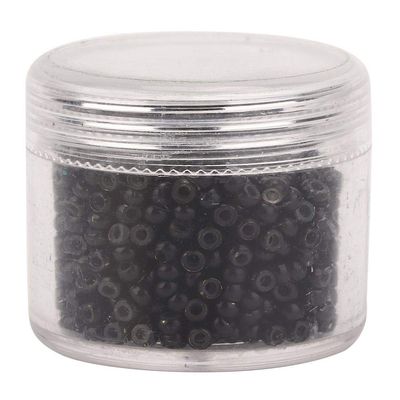 1000pcs Hair Extension Ring, Hair Extension Link, 3mm x 2mm Silicone Micro Links Rings Beads Hair Extension Tool (black)