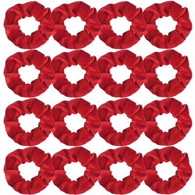 Semato 16 Pack Christmas Red Velvet Scrunchies for Hair Scrunchy Hair Ties Ropes for Women or Girls Hair Accessories