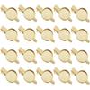20 Pcs Blank Hair Clips Alligator Hair Clips Clamps Bases with 18mm Round Blank Cabochon Setting Tray for DIY Hair Accessories Making view 1