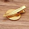 20 Pcs Blank Hair Clips Alligator Hair Clips Clamps Bases with 18mm Round Blank Cabochon Setting Tray for DIY Hair Accessories Making view 3