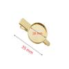 20 Pcs Blank Hair Clips Alligator Hair Clips Clamps Bases with 18mm Round Blank Cabochon Setting Tray for DIY Hair Accessories Making view 4