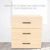 Essential Oil Storage Box, 90 Slots Three-tiered Essential Oil Bottle Container Wooden Storage Case Box Organizer Table Beauty Display Tool (10.2 X 9.6 X 4.0 inch) view 4